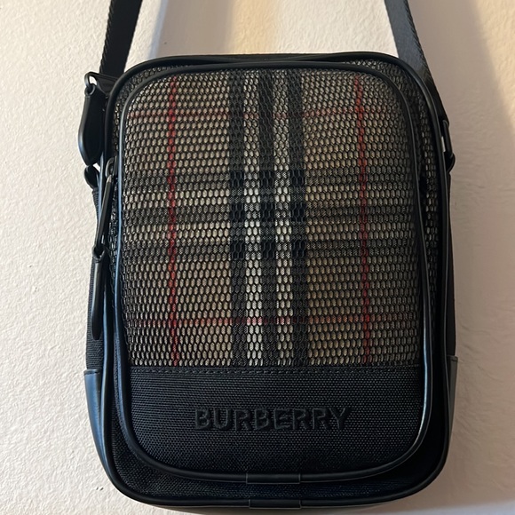 Burberry unisex check Nova logo monogram crossbody bag NEW - Picture 5 of 13